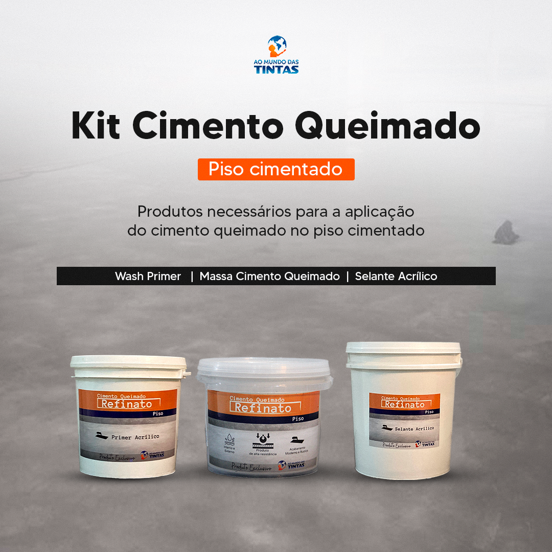 Kit cimento piso cimentado